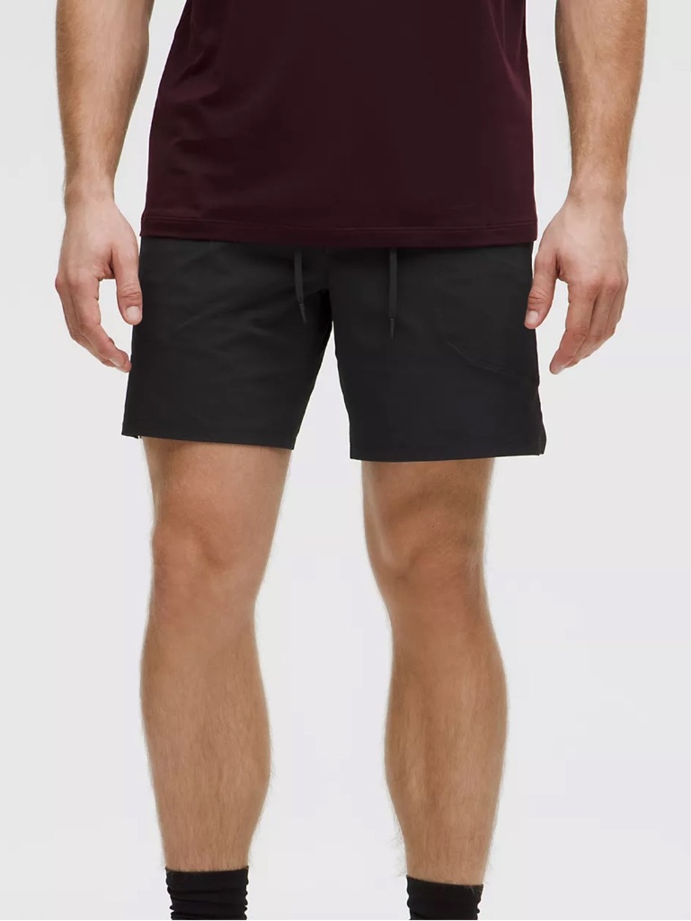 Men’s Lululemon License to Train Linerless Short in Black (7”)